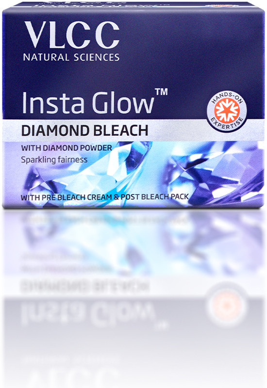 VLCC Insta Glow Diamond Bleach - Sparkling, Diamond - like Fairness(60 g)