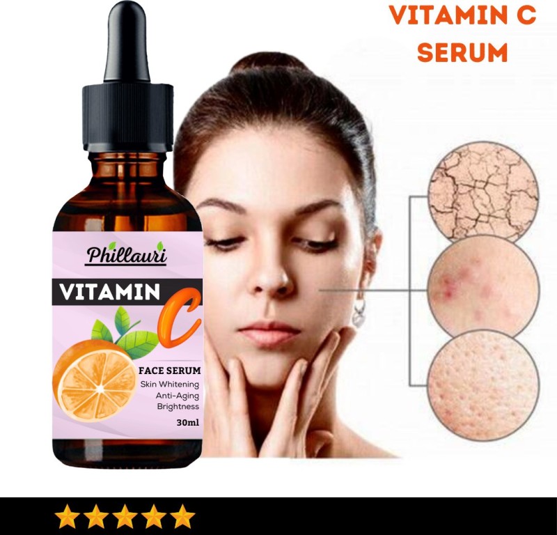 Phillauri Improved vitamin C Facial serum- For Anti Aging & Smoothening & Brightening Face  (30 ml)