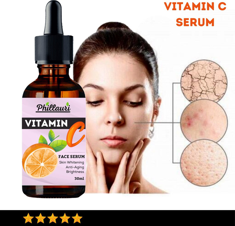 Phillauri Improved vitamin C Facial serum- For Anti Aging & Smoothening & Brightening Face (30 ml)