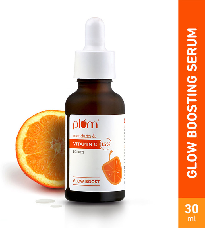 Plum 15% Vitamin C Glow Boost & Dark Spot Fading Serum|Visibly Glowing Skin in 2 weeks|All Skin Types(30 ml)