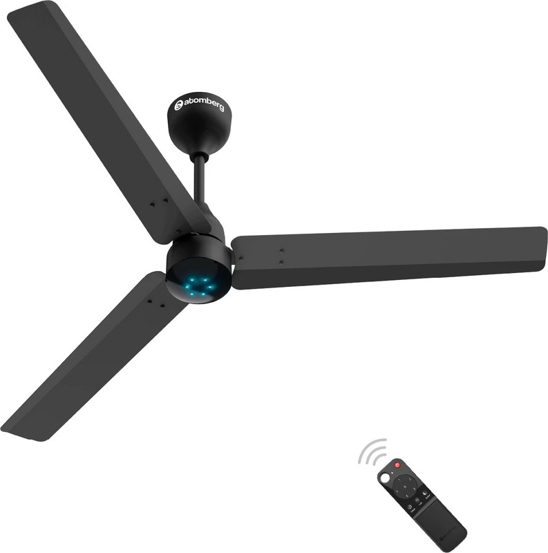 Atomberg Renesa with 3 Year Warranty BLDC Motor with Remote 1200 mm Ceiling Fan(5 Star | Midnight, Black | Pack of 1)