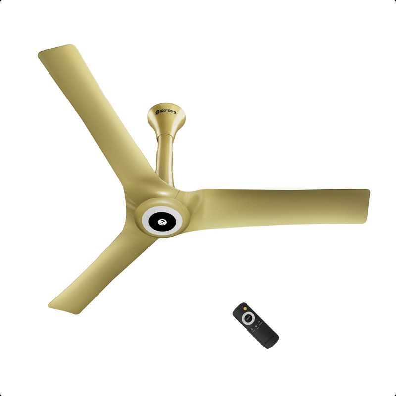 Atomberg Aris Starlight Smart, Advance Air+ Technology, Award Winning Design, Underlight with 5 Year Warranty BLDC Motor with Remote 1200 mm Ceiling Fan(5 Star | Tuscan Gold | Pack of 1)