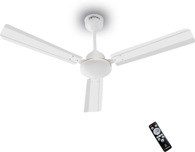 DIGISMART Storm with 5 Year Warranty BLDC Motor with Remote 1200 mm Ceiling Fan(5 Star | White | Pack of 1)