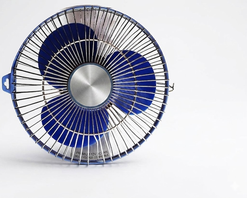 HOME'S DESIRE 12w Cooling fan for car, truck, champion, home, kitchen,office 8 mm Exhaust Fan(Blue, Black, Grey)