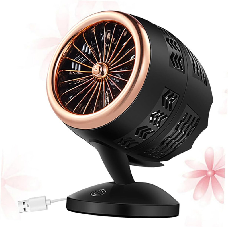 LACCO USB TableFansFolding Rechargeable Fan LED Light And MultifunctionUSB 2024 MODEAL USB Table Fans Folding Rechargeable Fan LED Light And Multifunction NEW FAN 2024 USB Fan(Black)