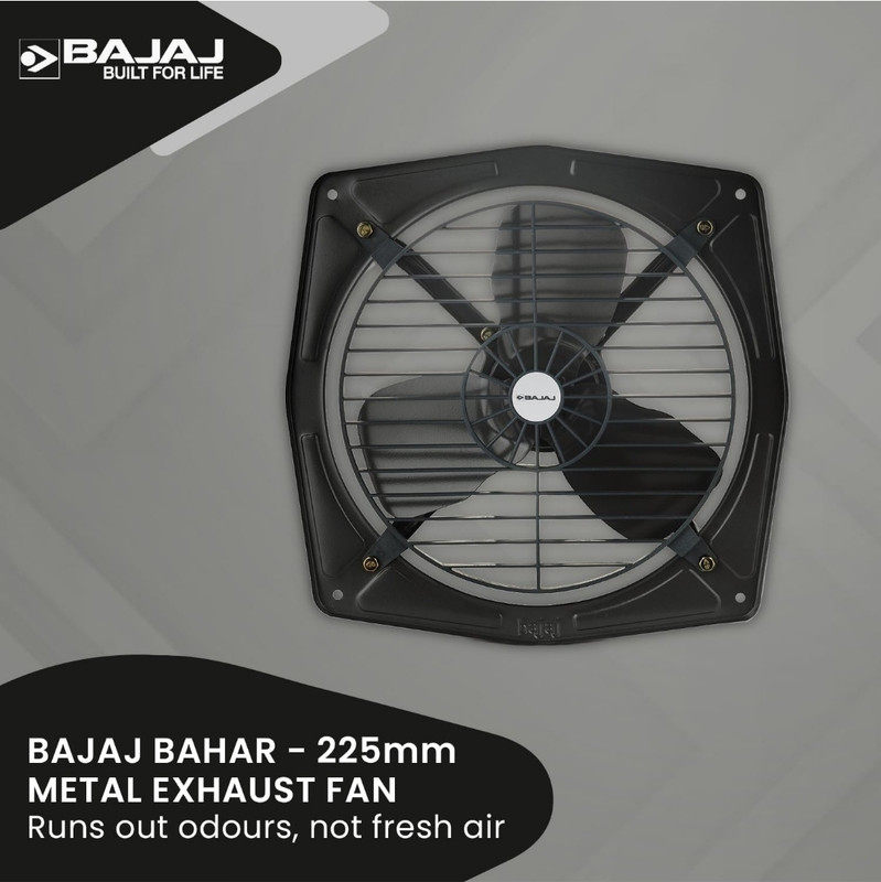 BAJAJ Bahar Fresh 250 mm Exhaust Fan(Black)