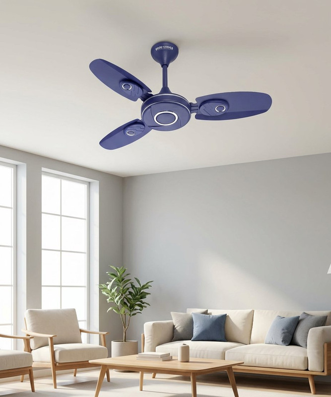 good choice NEW SERIES 100% PURE COPPER WINDING ULTRA HIGH SPEED with 24 Months Warranty Anti Dust 600 mm Ceiling Fan(MET BLUE | Pack of 1)