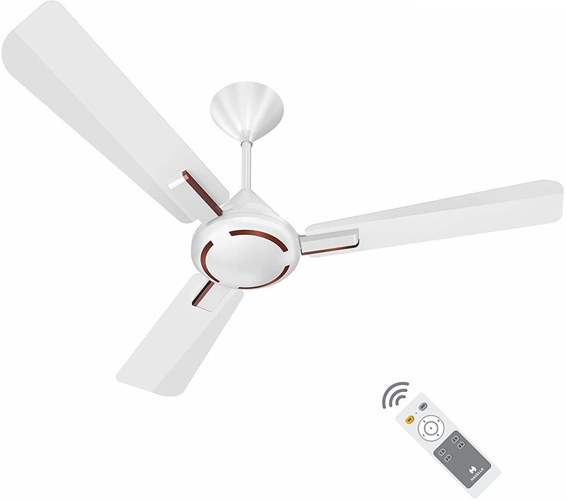 HAVELLS FAB|Remote Controlled|Low Noise|Upto 65% Energy Saving|Reverse Mode|30W with 3 Year Warranty BLDC Motor 1200 mm Ceiling Fan(5 Star | Midnnight | Pack of 1)