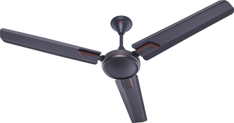 MinMAX LEO ANDREA 48" HIGH SPEED 1200 mm 3 Blade Ceiling Fan(Energy Saving | SMOKE BROWN | Pack of 1)