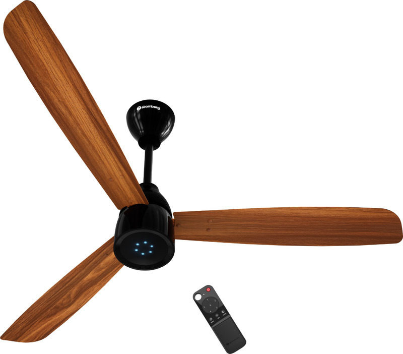Atomberg Renesa Prime Remote|High Air Delivery|LED Speed Indicator|Low Noise|Sleek Design with 3 Year Warranty BLDC Motor with Remote 1200 mm Ceiling Fan(5 Star | Misty Teal | Pack of 1)