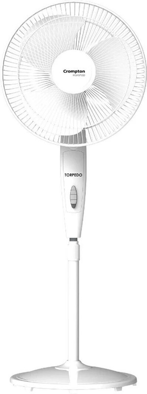 Crompton Artemis ES Bianco with 1 Year Warranty 400 mm Pedestal Fan(Black and Red | Pack of 1)