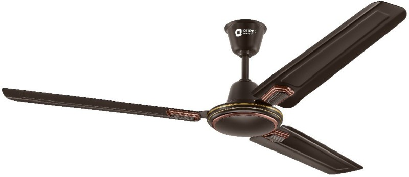 Orient Electric Ujala Air Deco BEE Star Rated 1 Star 1200 mm 3 Blade Ceiling Fan(Smoke Brown Bronze, Pack of 1)