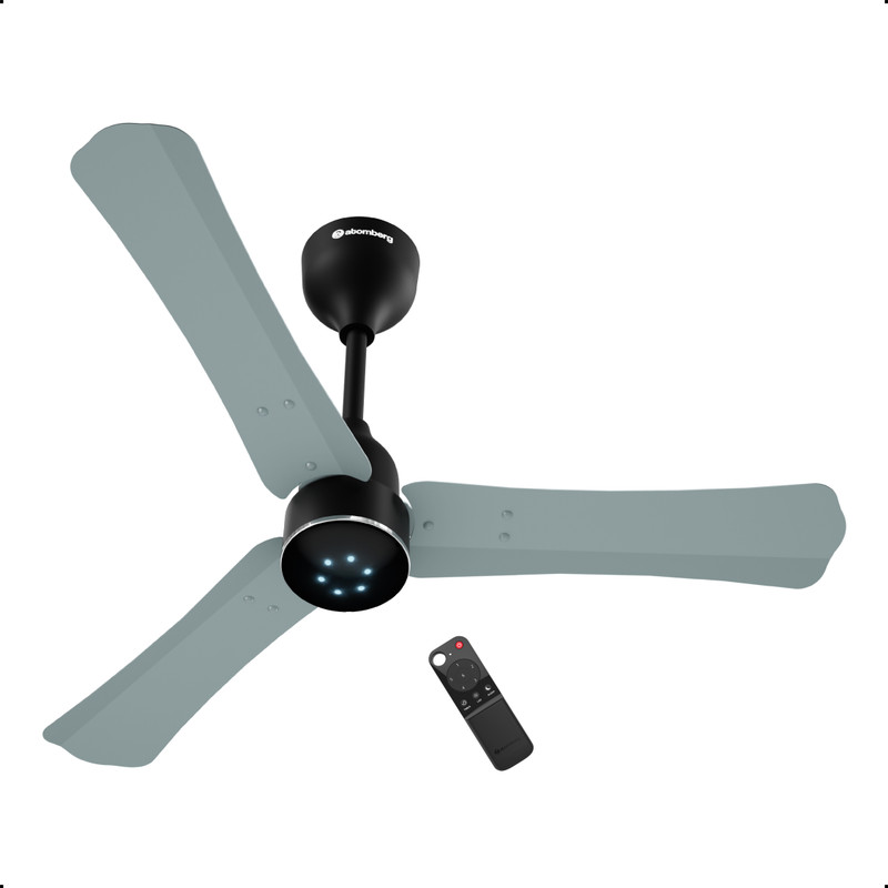 Atomberg Renesa Halo Smart|Voice Controlled|High Air Flow|Low Noise|LED Speed Indicator with 3 Year Warranty BLDC Motor with Remote 1400 mm Ceiling Fan(5 Star | White-Gold Ring | Pack of 1)