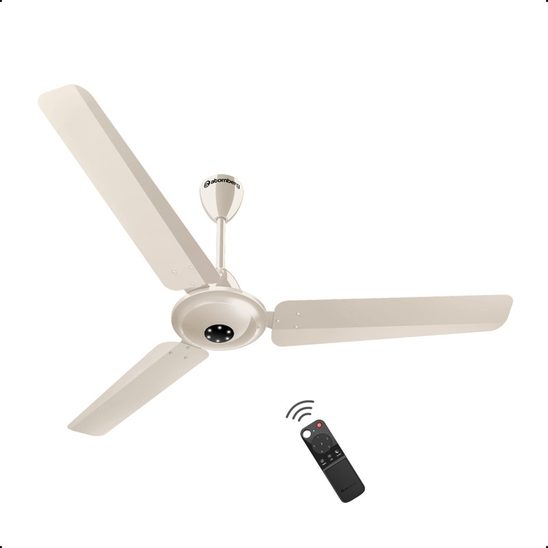 Atomberg Efficio Alpha|India's No.1 BLDC Fan| High Air Flow|LED Speed Indicator| with 2 Year Warranty BLDC Motor with Remote 1200 mm Ceiling Fan(5 Star | Gloss Black | Pack of 1)