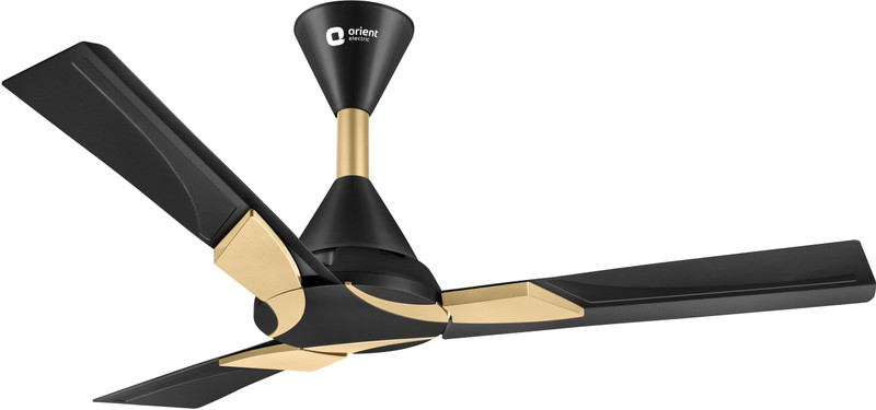 Orient Electric Wendy 1 Star 1200 mm 3 Blade Ceiling Fan(Ultra High Speed | Black Gold | Pack of 1)