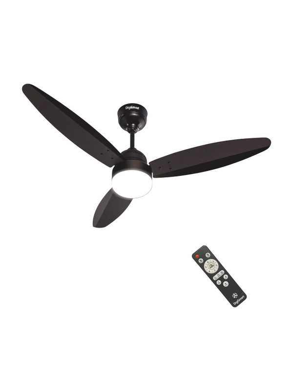 DIGISMART Autum Mark-1 | BLDC Motor | LED Light | Energy Saving with 5 Year Warranty BLDC Motor with Remote 1200 mm Ceiling Fan(5 Star | Smoke Brown | Pack of 1)