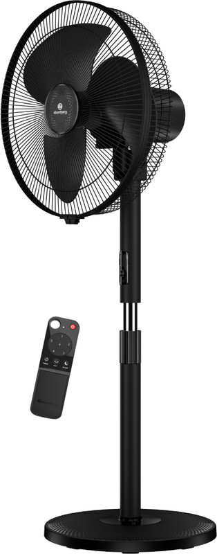 Atomberg SilenceAire Hi-Speed6 SpeedSilent Pedestal FanHome&OfficeHeight Adjustable with 2 Year Warranty Silent Operation 400 mm Pedestal Fan(Midnight Black | Pack of 1)