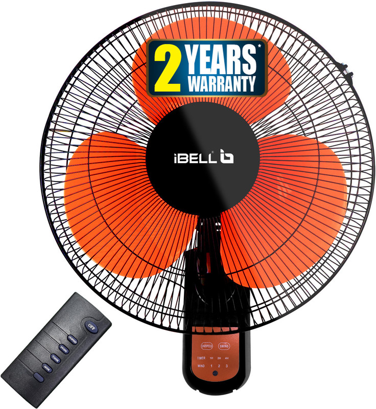 iBELL VIVA03WF with 2 Year Warranty Remote Controlled 406 mm Wall Fan(Orange | Pack of 1)
