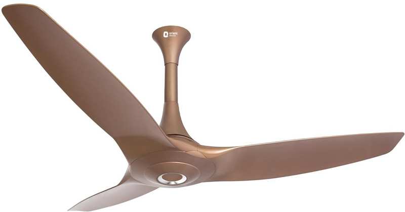 Orient Electric Aeroquiet with 2 Year Warranty Silent Operation 1230 mm Ceiling Fan(1 Star | Caramel Brown | Pack of 1)