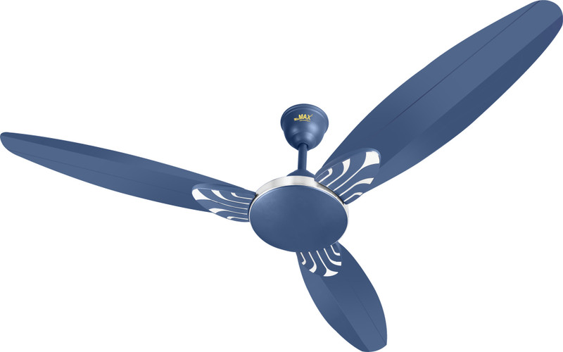 MinMAX SENORITA 48" Ultra High Speed 1200 mm 3 Blade Ceiling Fan(Energy Saving | Matt Blue | Pack of 2)