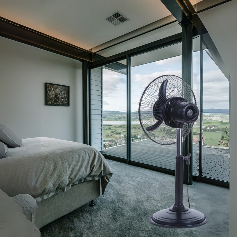 Namelix 300mm High-Speed Pedestal Fan|3-Blade Cooling Fan with Adjustment & Stable Base Ultra High Speed 300 mm Pedestal Fan(Black | Pack of 1)