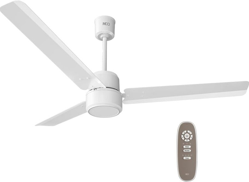 Reo by Havells Unnovate|Remote Controlled|Reverse Rotation Mode| Timer Setting| Low Noise with 2 Year Warranty BLDC Motor 1200 mm Ceiling Fan(5 Star | Elegant White | Pack of 1)