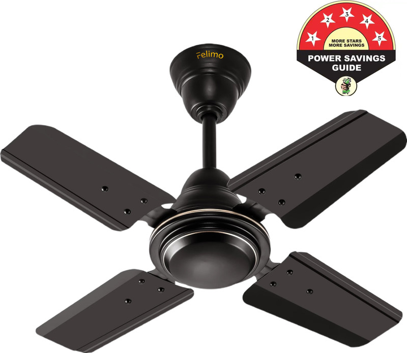 Felimo LuxAir 001 Super Ultra High Speed 24 Inch with 1 Year Warranty Anti Dust 600 mm Ceiling Fan(Smock Brown | Pack of 1)