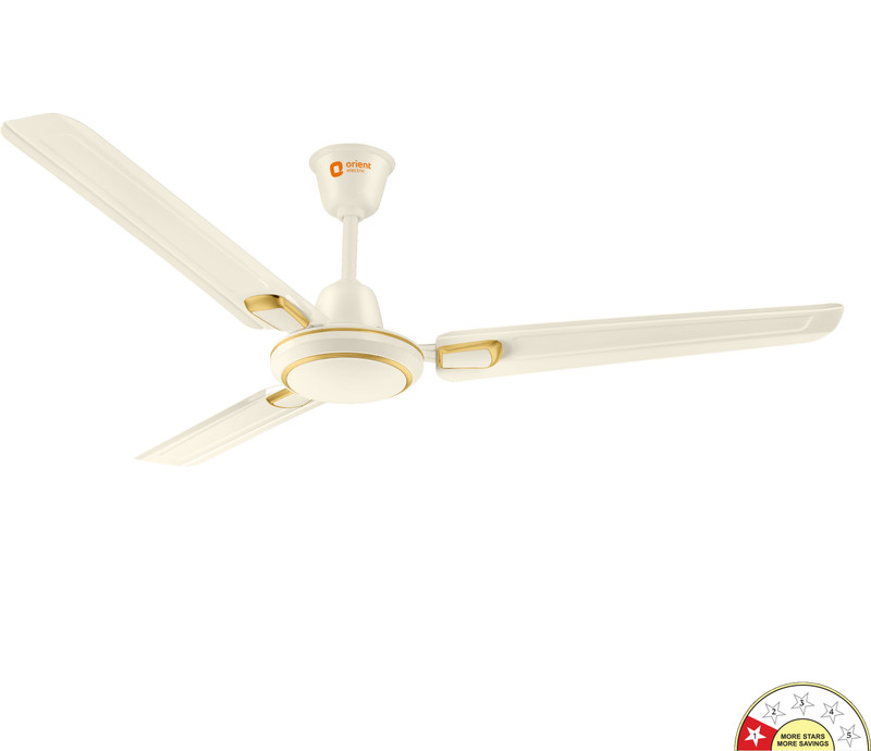 Orient Electric Ujala Air | Rust Resistant | Heavy Motor | BEE-1 Star Rated | Superior Air Flow with 2 Year Warranty Energy Saving 1200 mm Ceiling Fan(1 Star | Brown | Pack of 1)