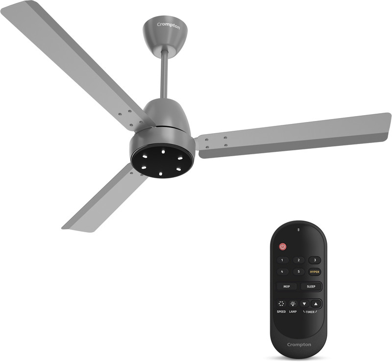 Crompton Energion Niteo with 4 Year Warranty 1200 mm Ceiling Fan(5 Star | Metallic Grey | Pack of 1)