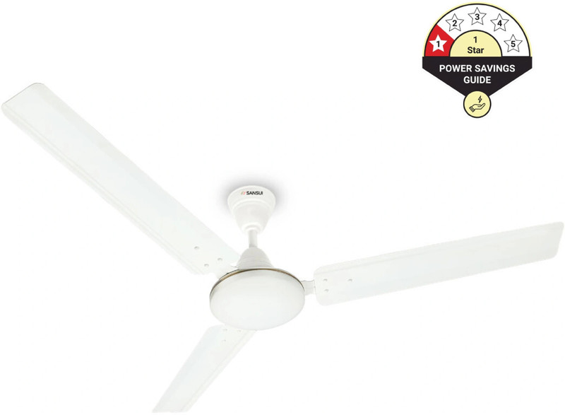 Sansui Aero Spin Max with 2 Year Warranty 1200 mm Ceiling Fan(1 Star | Ivory | Pack of 1)