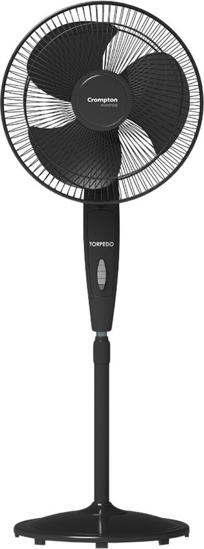 Crompton Torpedo with 2 Year Warranty 400 mm Pedestal Fan(Black | Pack of 1)