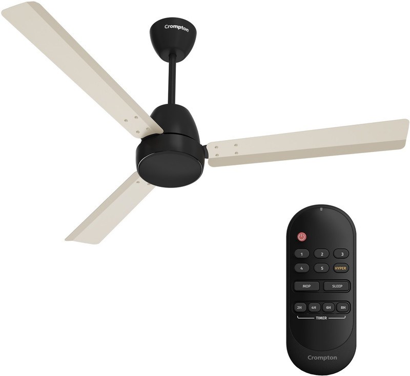 Kenstar Snow breeze with 2 Year Warranty BLDC Motor with Remote 1200 mm Ceiling Fan(5 Star | Matte Black | Pack of 1)