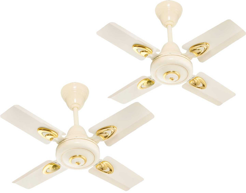 MinMAX 24"Ceiling Fan | Compact Size | 805 RPM | Low Power | Ideal for Small Rooms with 2 Year Warranty Anti Dust 1200 mm Ceiling Fan(IVORY | Pack of 2)
