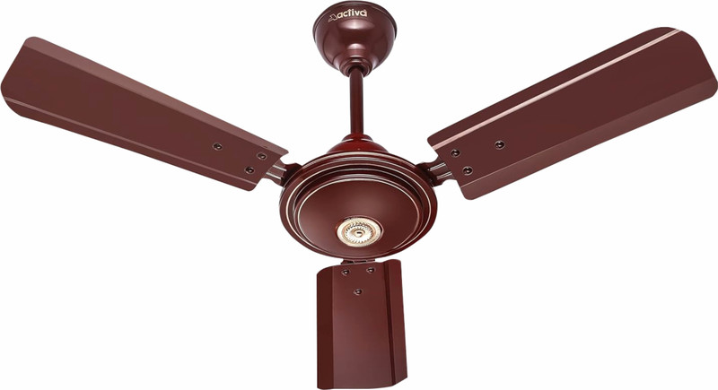 ACTIVA Apsra Brown 36 INCH with 2 Year Warranty Anti Dust 900 mm Ceiling Fan(Brown | Pack of 1)