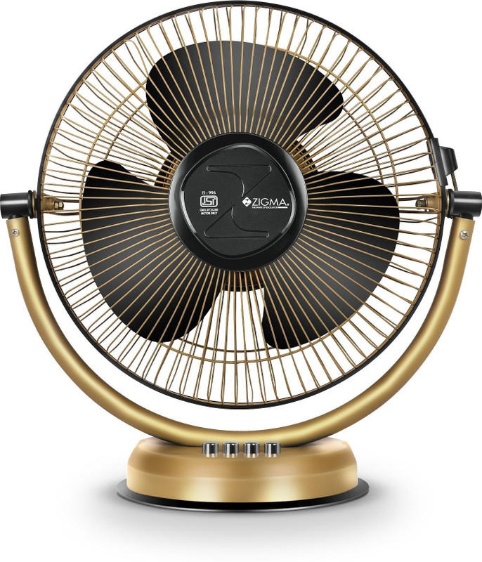 zigma TIKTIK Quiet Portable with 1 Year Warranty Ultra High Speed 300 mm Table Fan(Beige | Pack of 1)