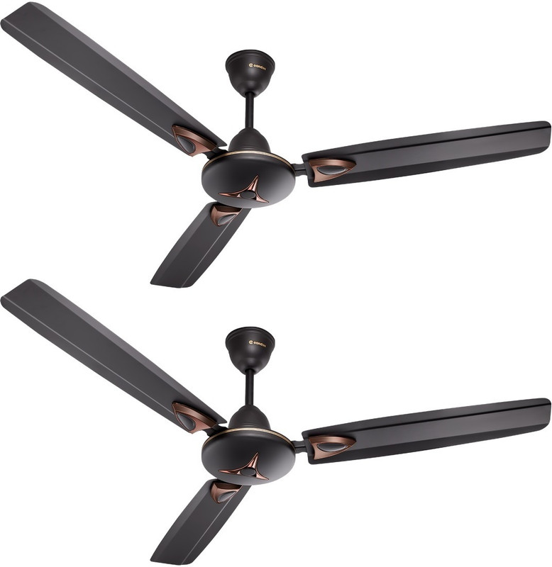Candes Star Decorative with 2 Year Warranty Ultra High Speed 1200 mm Ceiling Fan(3 Star | Coffee Brown | Pack of 2)