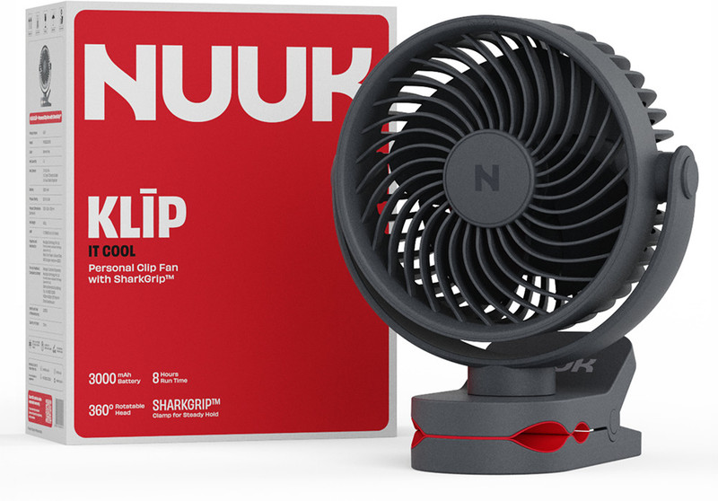 Nuuk KLIP with 2 Year Warranty BLDC Motor, Silent Operation 127 mm Table Fan(Serene Grey | Pack of 1)
