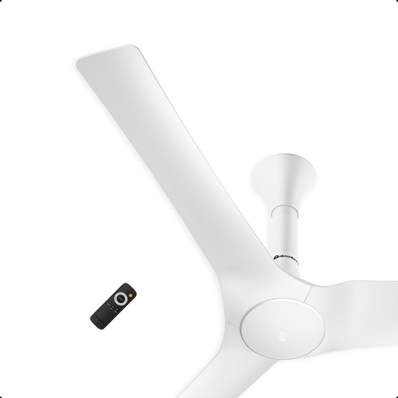 Atomberg Aris Gladius Smart, IoT, Advance Air+ technology, Silent Operation, ABS Blades, with 5 Year Warranty BLDC Motor with Remote 1200 mm Ceiling Fan(5 Star | Pearl White | Pack of 1)