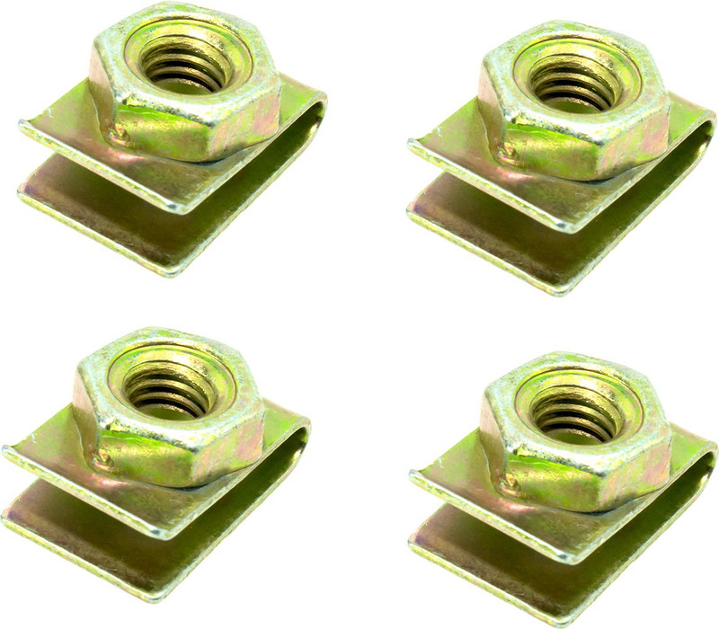 Ovicart Fastener(Car License Plate Fasteners Buckle For 6mm Screw U-Type Gasket)