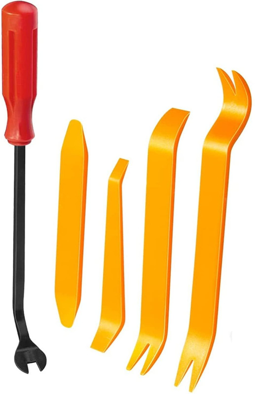 CAREOPETA 5 PCS Car Trim Removal Tool Kit for Door Panel Dashboard and Clip Pry Tool Fastener(Replacement Trim Removal Tool for cars)