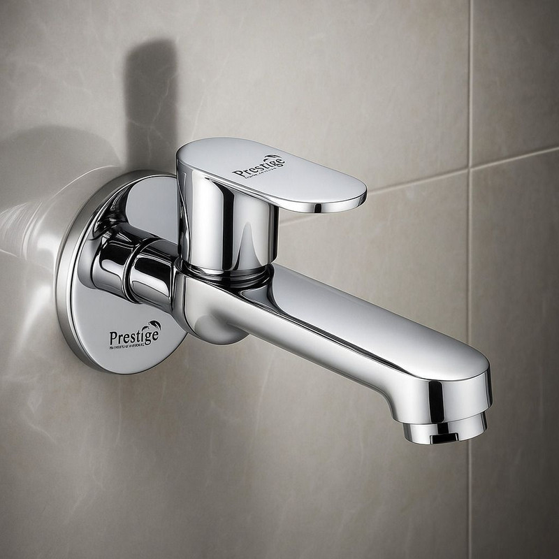 Prestige Brass Ocean Long Body Tap with Wall Flange Lift Cock Faucet(Wall Mount Installation Type)