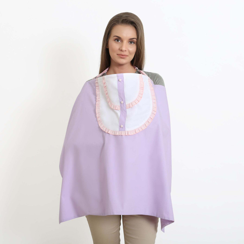 MOMZJOY Shirty Maternity or Nursing Feeding Cover Feeding Cloak(Pink, Purple)