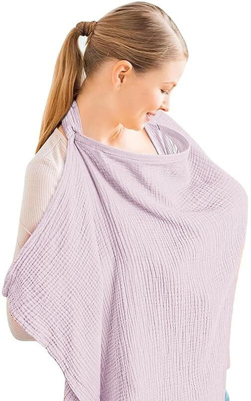 KVVTRADES Nursing Cover for Breastfeeding – Soft, Breathable Feeding Apron Feeding Cloak(Multicolor)