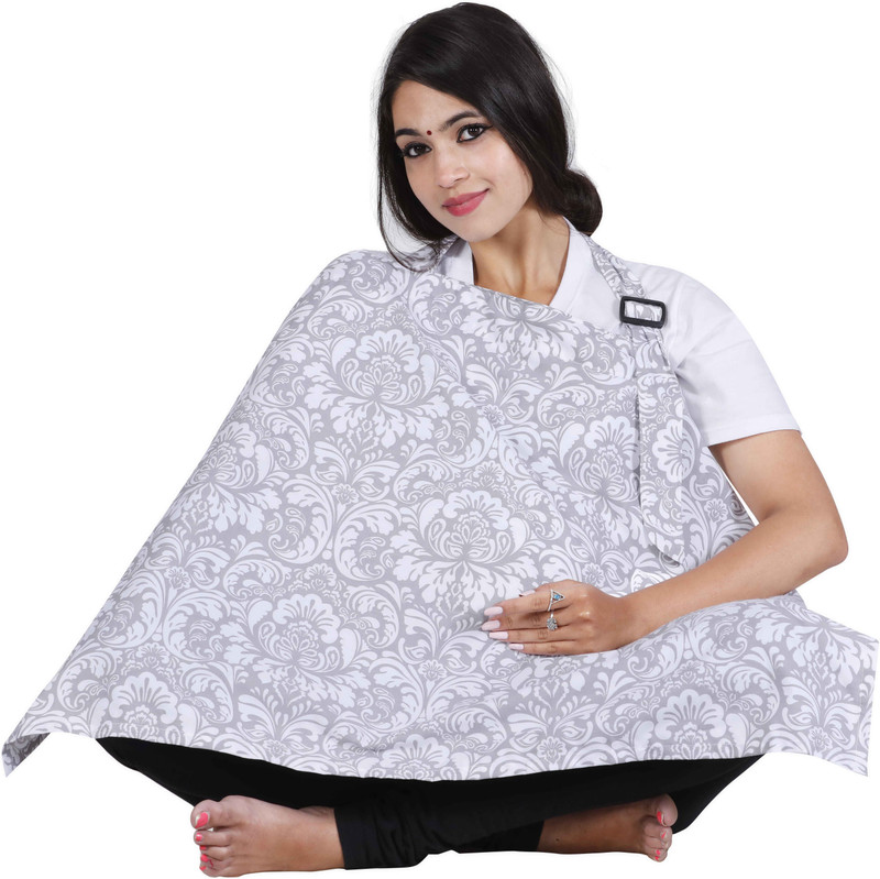 Lula Mom Printed Nursing Feeding Cloak(Grey)