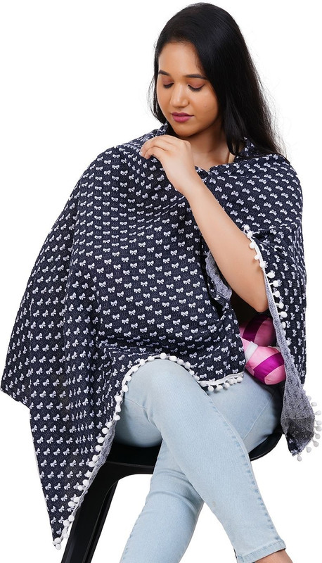 GINJUS FEEDING SHAWL Feeding Cloak(Dark Blue)