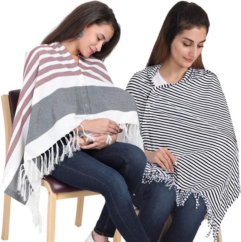 Lula Mom Feeding Cloak(Maroon & Black)