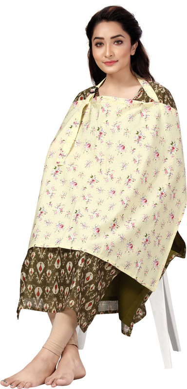 Babywish Yellow Iris Floral Feeding Cloak(Yellow)