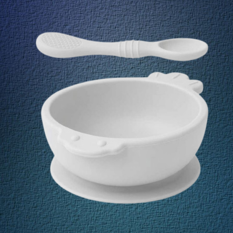 arivya Happy Feed Infant Bowl  - sillicon(White)