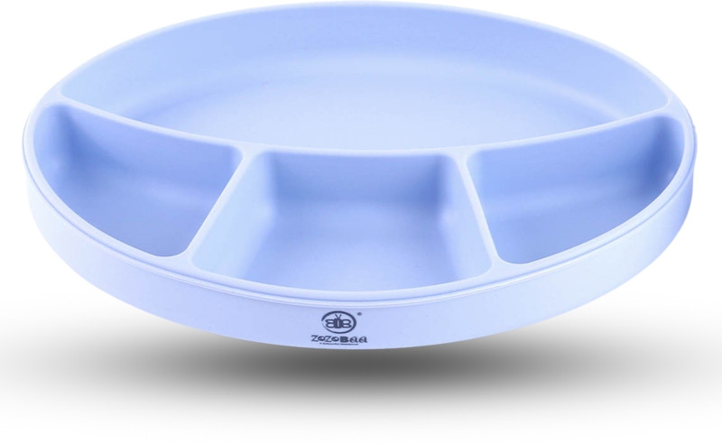 Zozobaa Plate for Babies Toddlers & Kids |Suction Base Divided Portion BPA-Free - 100 % Food Grade Silicone(Purple)