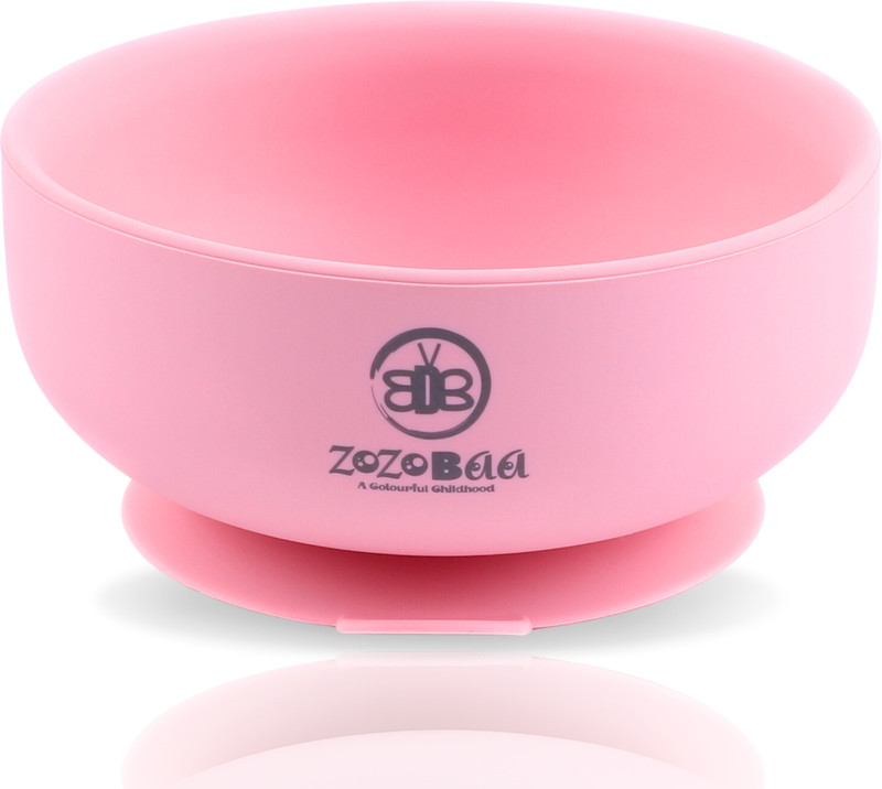 Zozobaa Strong Suction Base Silicone Baby Bowl | BPA-Free, Babies First Stage Feeding  - Food Grade Silicone(Pink)